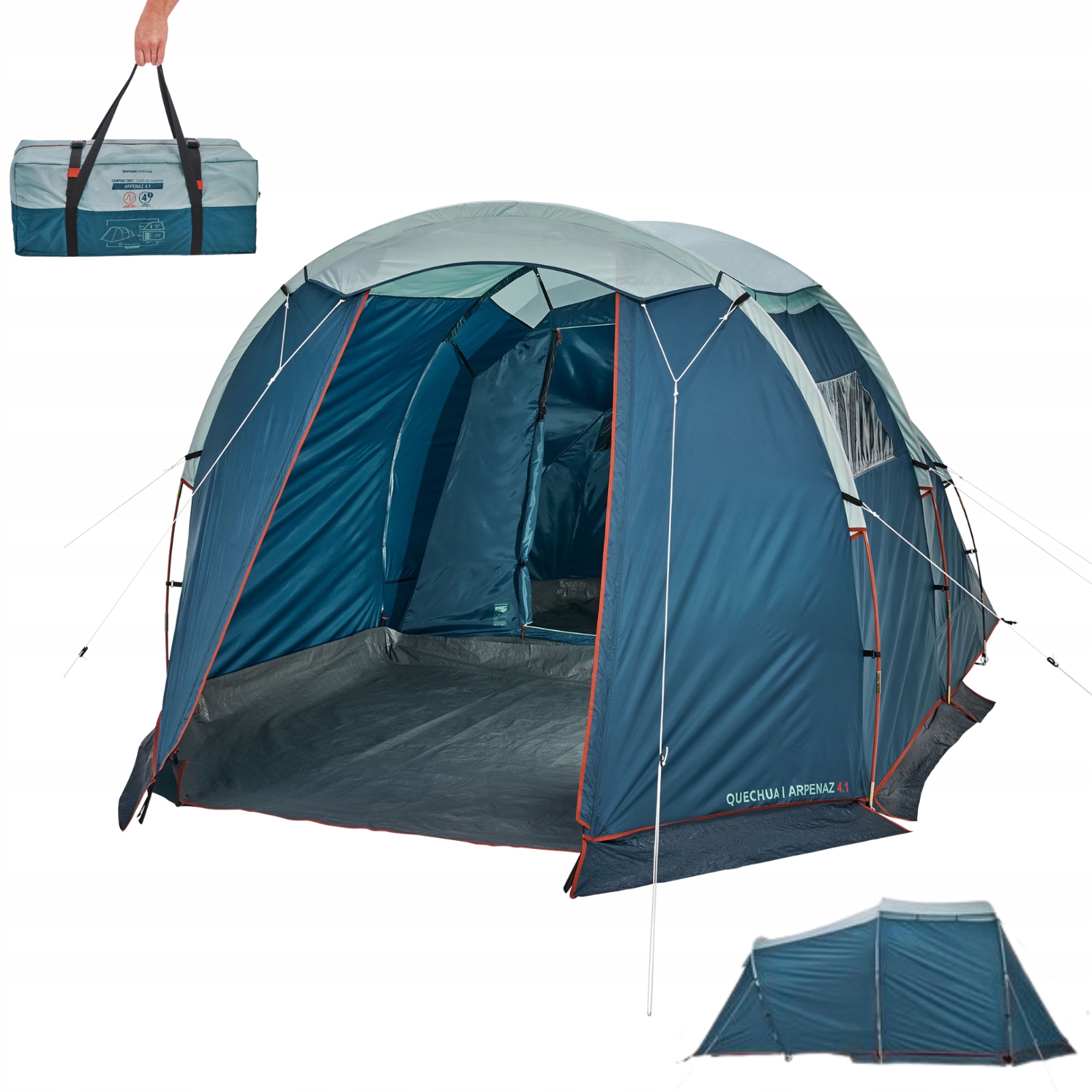 allegro-namiot-4-osobowy-597huy-1.jpg Namiot kempingowy Quechua Arpenaz 4.1 4 osobowy ze stelażem, 3608439287916 • Cena • Opinie Allegro - obrazek 1