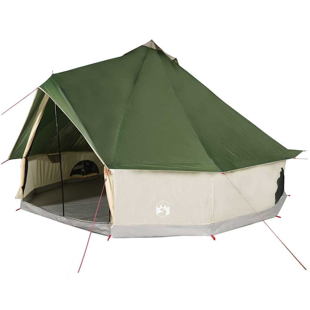 namiot-12-osobowy-299lss-1.jpg vidaXL Namiot rodzinny tipi, 12 osobowy, zielony, wodoszczelny - obrazek 1