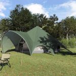 Namiot Teepee dla 7 osób 7 osobowy Zielony i szary vidaXL Leroy Merlin