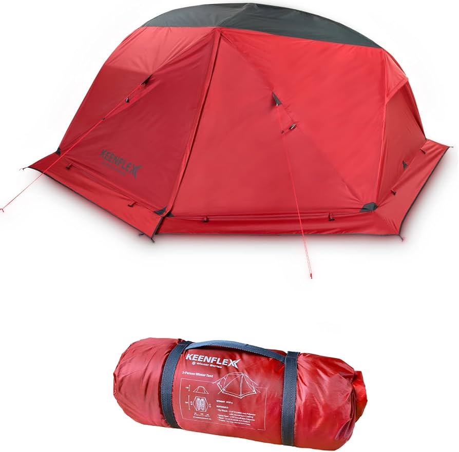 namiot-alpinistyczny-953kcy-1.jpg KEENFLEX Alpinistyczny Dwuosobowy Namiot 4 Sezonowy Namiot : Amazon.pl: Sport i turystyka - obrazek 1