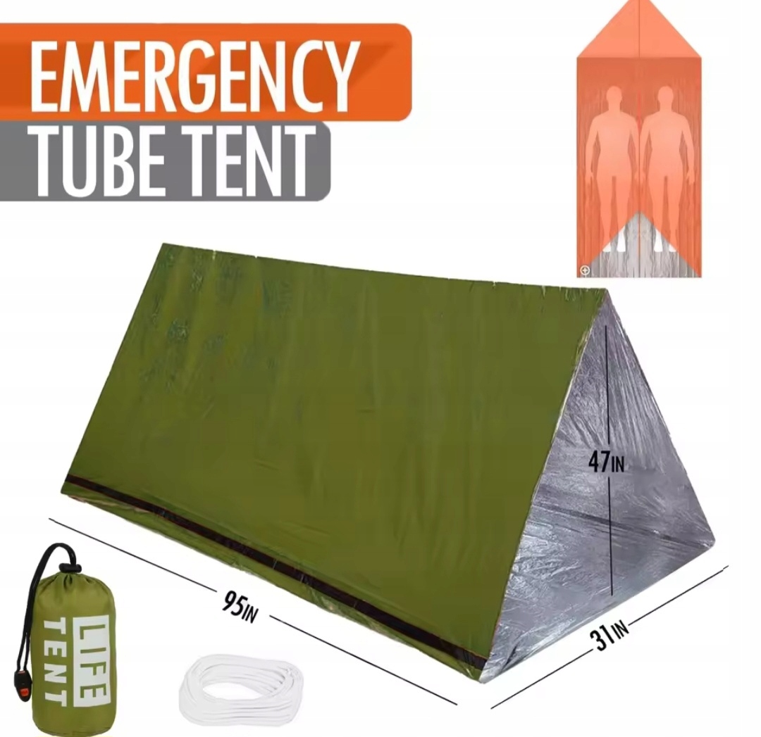 namiot-awaryjny-176als-1.jpg Zielony Namiot RATUNKOWY AWARYJNY TERMICZNY LifeTent 2 Osobowy 241x119x79cm Wsparciezdrowia.pl - obrazek 1