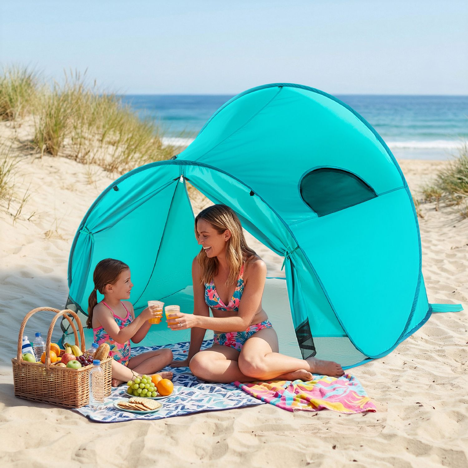 namiot-dla-dziecka-na-plaze-728ykd-1.jpg Namiot plażowy samorozkładający, parawan UV50 Windows XXL Outtec - obrazek 1