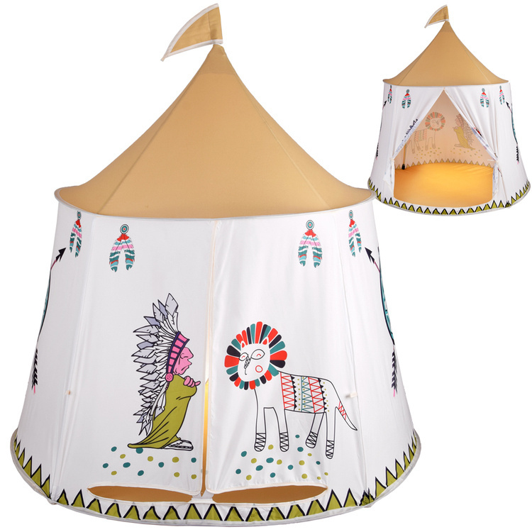 namiot-indianski-751aha.jpg Namiot Indiański Tipi okrągły namiot do zabawy dla dzieci ZA4940 - obrazek 1