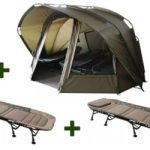 Karpfen Deal: Karpfenzelt 3,5 Man + 2 x Karpfenliegen X Pro Flat | eBay