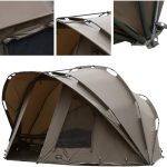 MK Angelsport Fort Knox Dome 3,5 osobowy duży namiot karpiowy o słupa wody 10 000 mm, 4 częściowa rama aluminiowa, drzwi wielofunkcyjne, w zestawie plandeka podłogowa i gumowy młotek : Amazon.pl: Sport i turystyka
