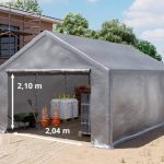 3x6m Namiot magazynowy, plandeka PE, szary profinamiot.pl