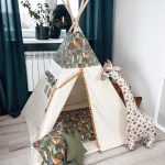 Namiot Tipi Dżungla z okienkiem i matą