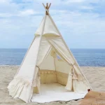 NAMIOT TIPI Z WENTYLEM NATURA BOHO Z MATĄ Gzubek