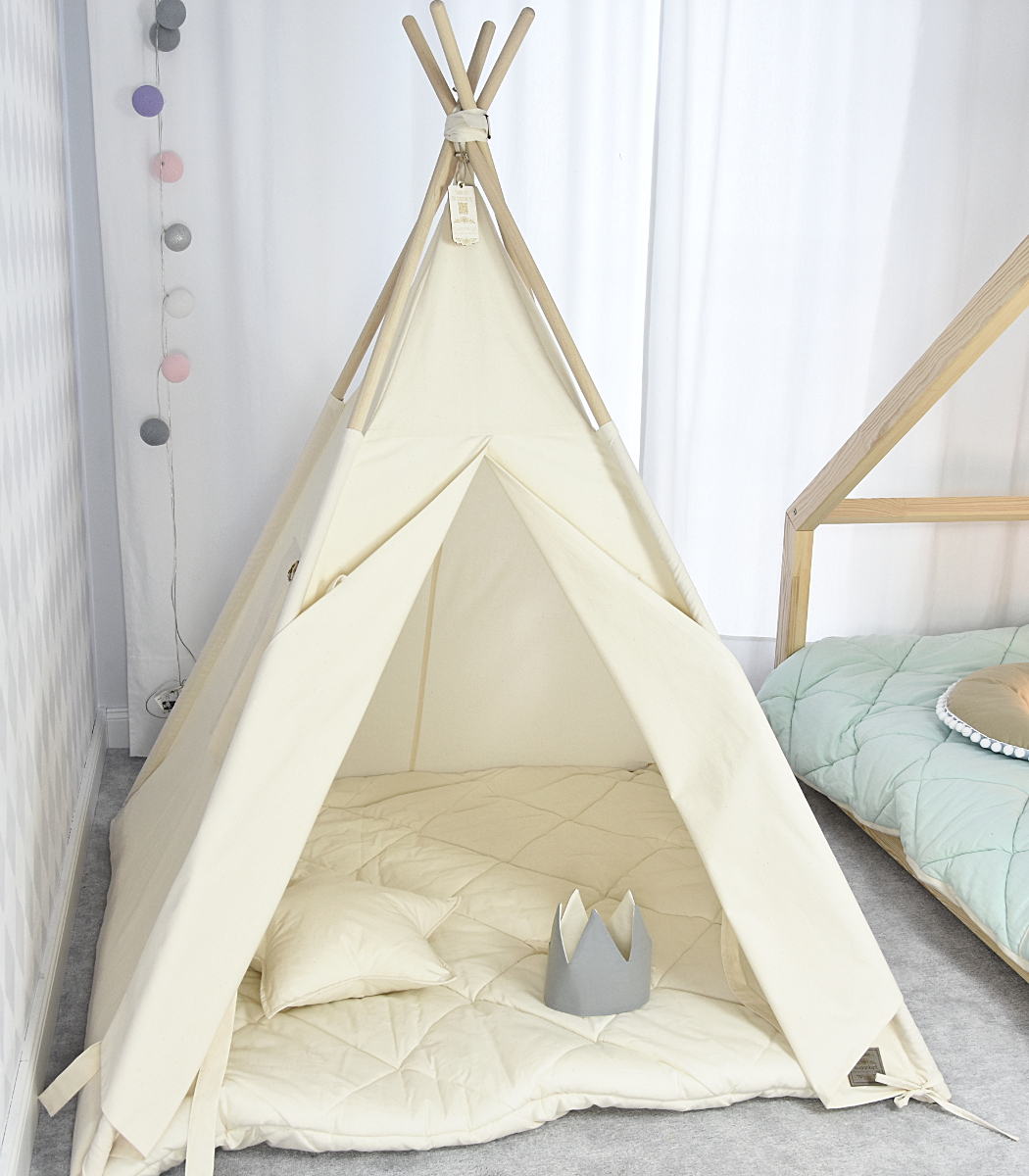 namiot-tipi-dla-dziecka-425eru-1.jpg Namiot dla DZIECKA teepee tipi dla dziecka Naturalny Natural Cotton - obrazek 1