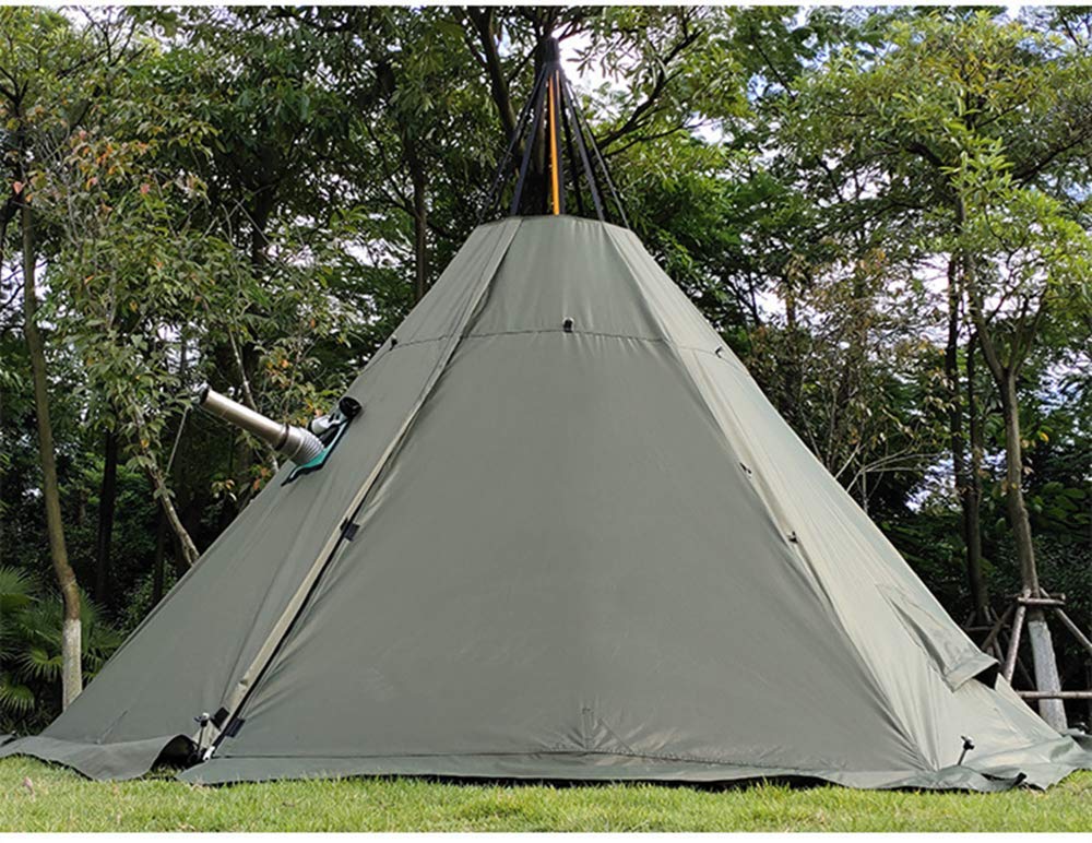 namiot-z-kominkiem-447eik-1.jpg TentHome 4 Season Tipi namiot z kominkiem, wysokość 240 cm : Amazon.pl: Sport i turystyka - obrazek 1