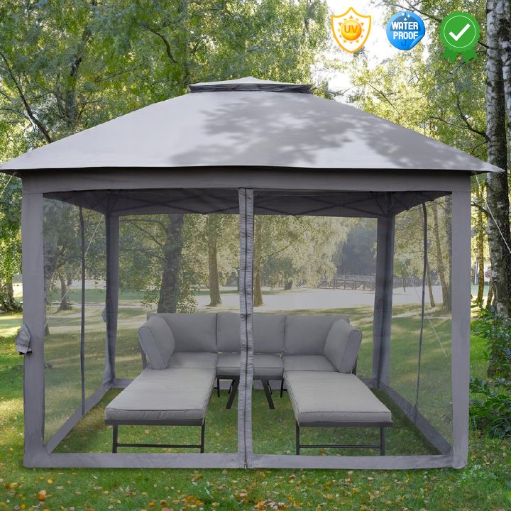 namiot-z-moskitiera-443eop.jpg Pawilon namiot 3mx3m campingowy ogrodowy składany z moskitierą altana | Sklep internetowy HomeAndGarden24 - obrazek 1