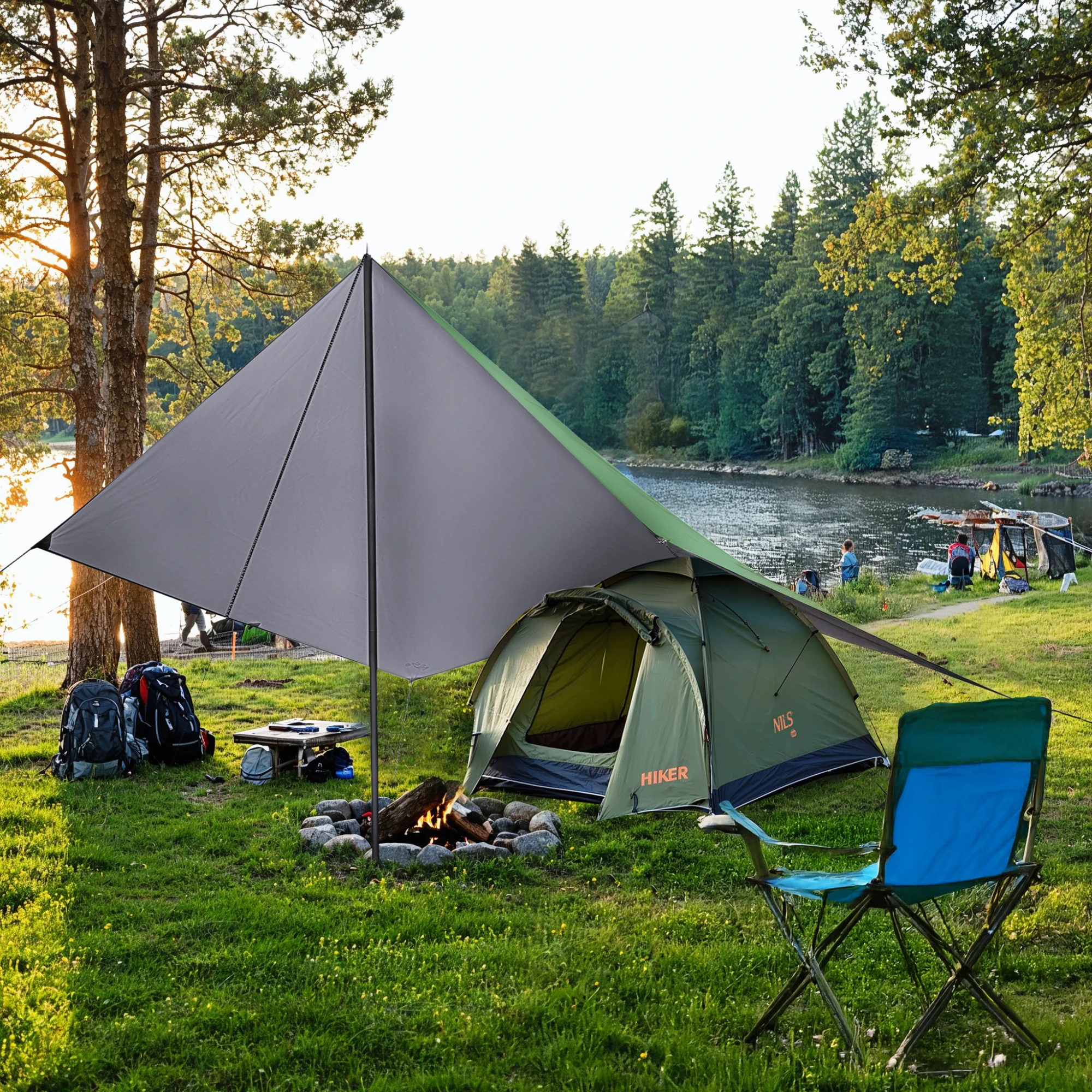 tarp-namiot-899yoz.webp NC17107 TARP PŁACHTA BIWAKOWA KEMPINGOWA 300X300 CM ZIELONA NILS CAMP | Dobra Cena Nils Group - obrazek 1
